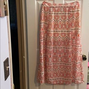Maurices patterned maxi skirt